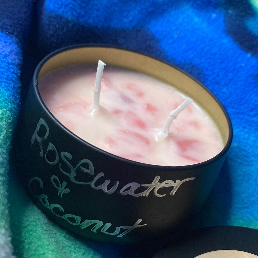 Rose water and coconut